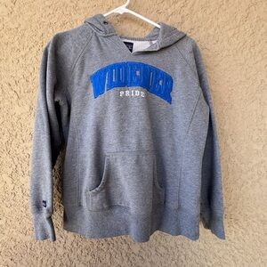 Jansport Widener Pride Gray Hoodie Sweatshirt Women’s Small College Logo
